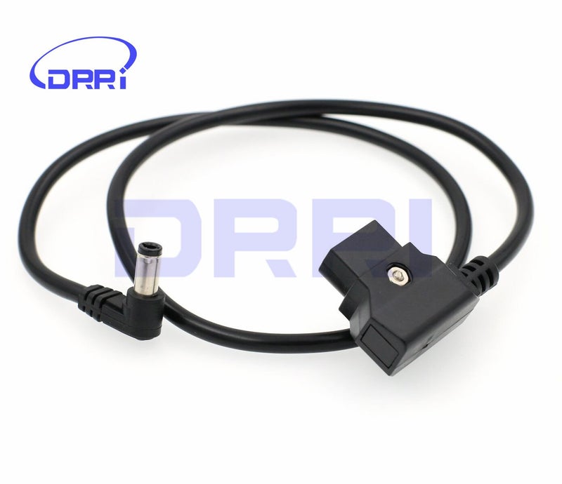 DRRI D-Tap Male to Right Angle DC 2.5mm Cable for Blackmagic 4K Camera LCD Monitor, LED Light,Small HD Monitor - Image 2